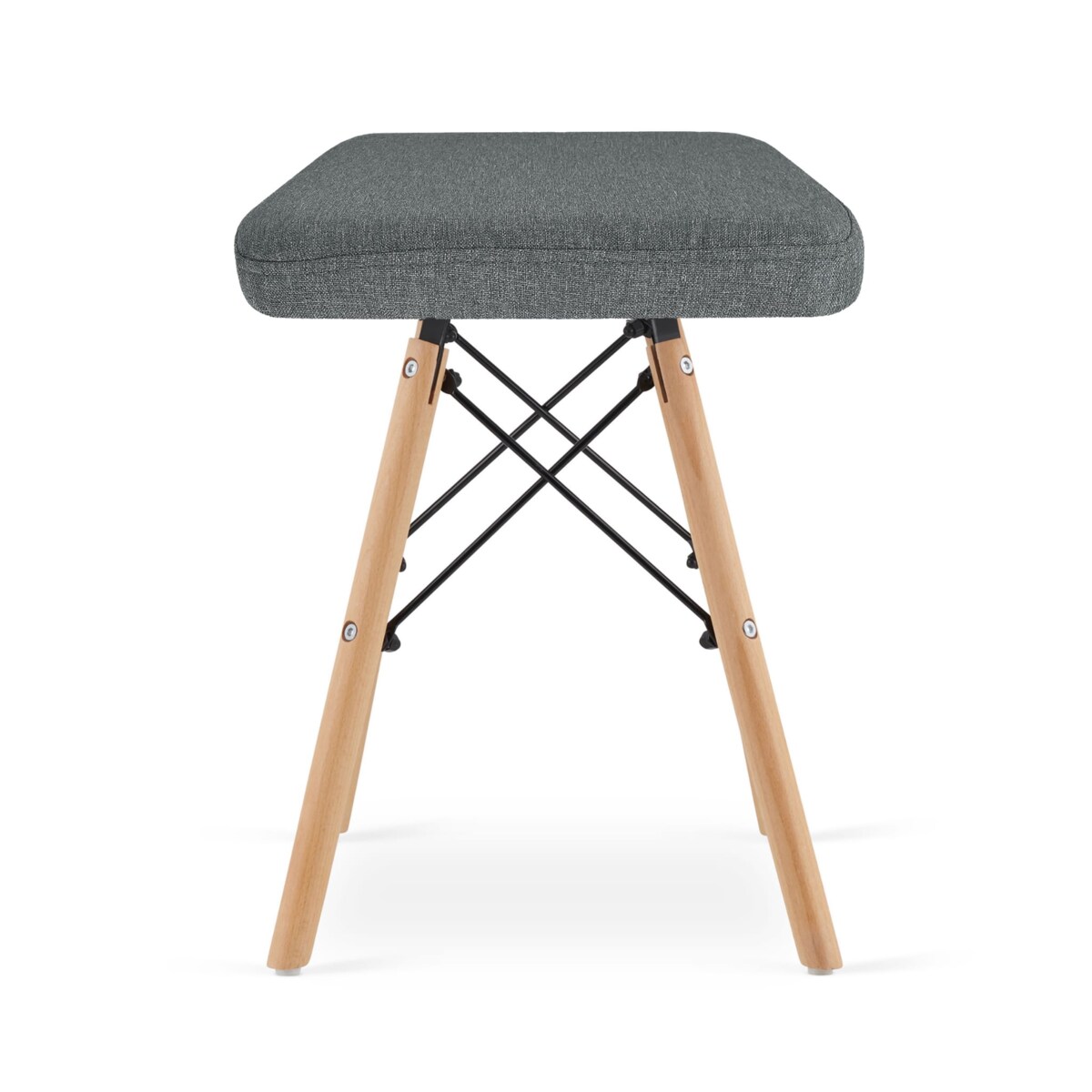 Taboret do Salonu Kuchni Gabinetu Szary