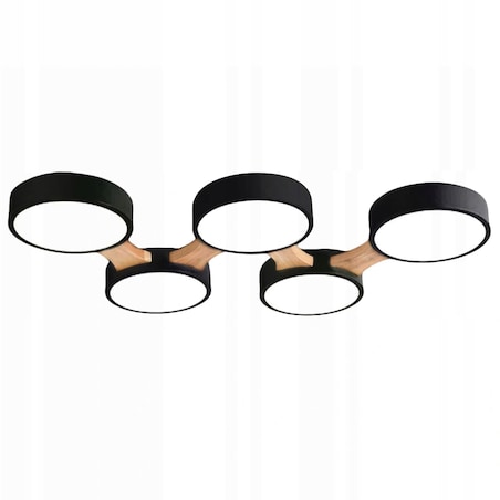Lampa Sufitowa Nowoczesna Okrągły Plafon Duży Led5