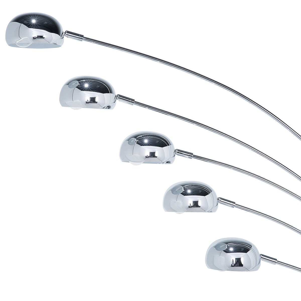 Lampa podłogowa FLINDERS Regulowana Metal Srebrny