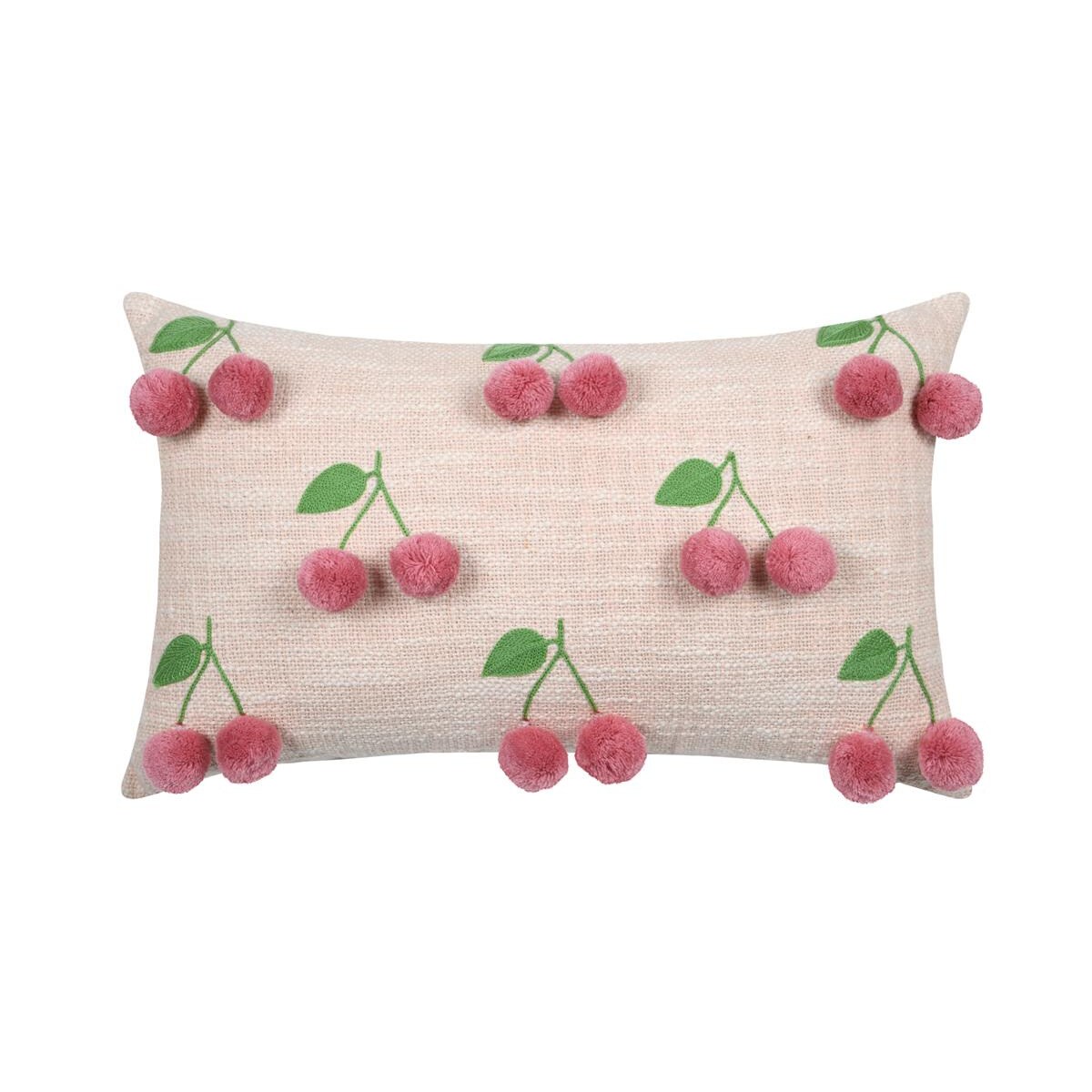 Poduszka ozdobna w wiśnie, CHERRIES, 30 x 50 cm