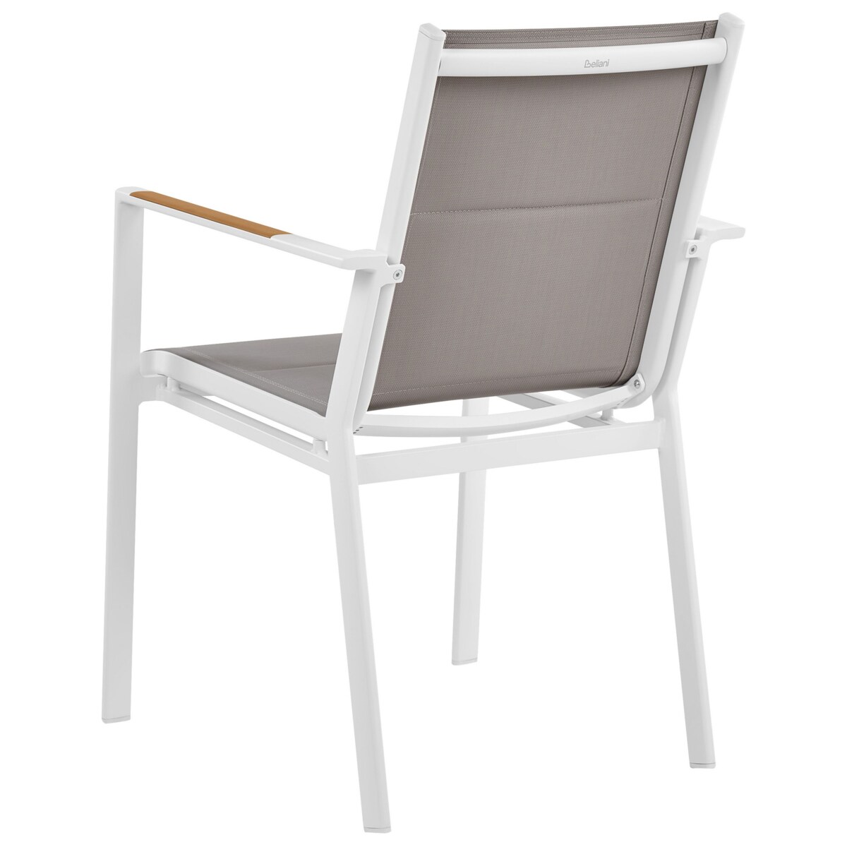 Krzesło ogrodowe Zestaw 6 Metal Szary BUSSETO