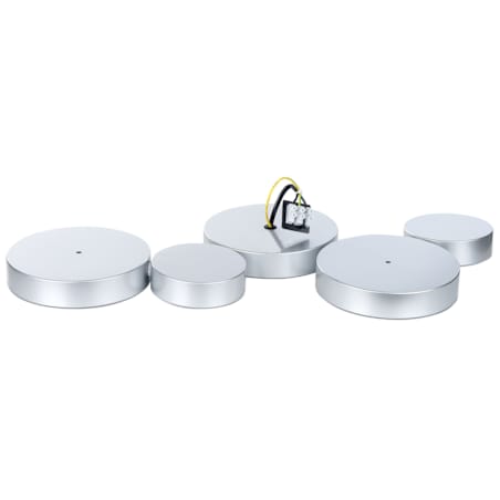 Lampa sufitowa LED 5-punktowa metalowa srebrna LUGA