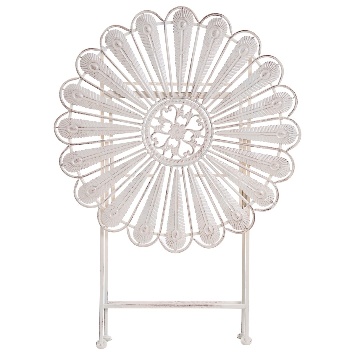 Stolik bistro PAVIA 71 cm 71 cm Metal Złamana biel