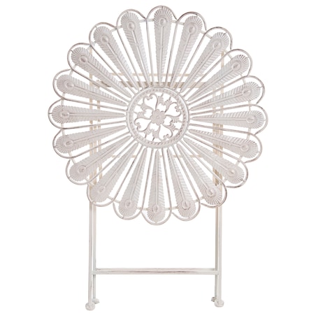 Stolik bistro PAVIA 71 cm 71 cm Metal Złamana biel