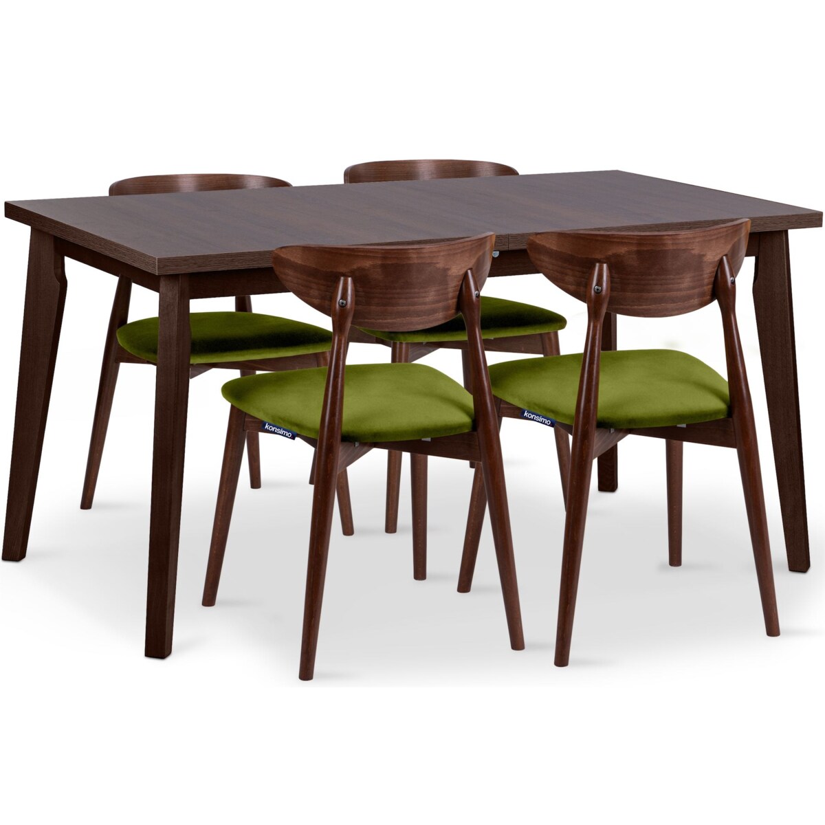 KONSIMO RHENA Stół w skandynawskim stylu rozkładany orzech