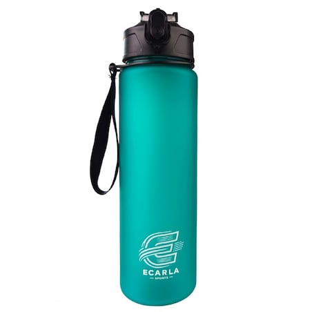 Butelka na wodę, sportowy bidon matowy 750ML turkus ECARLA SPORTS BD50