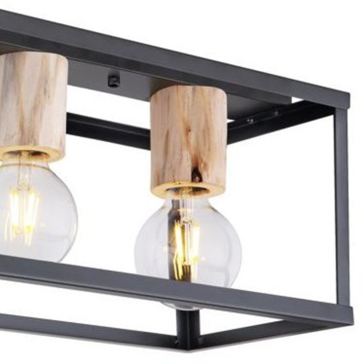 Klatka sufitowa RETRO 34-00798 Candellux industrialny plafon czarny metalowy