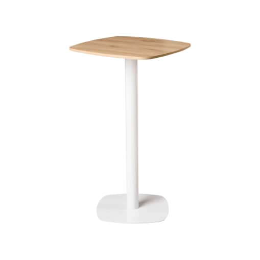 Stół barowy MORELLA Jasny brąz/ biały 60 cm