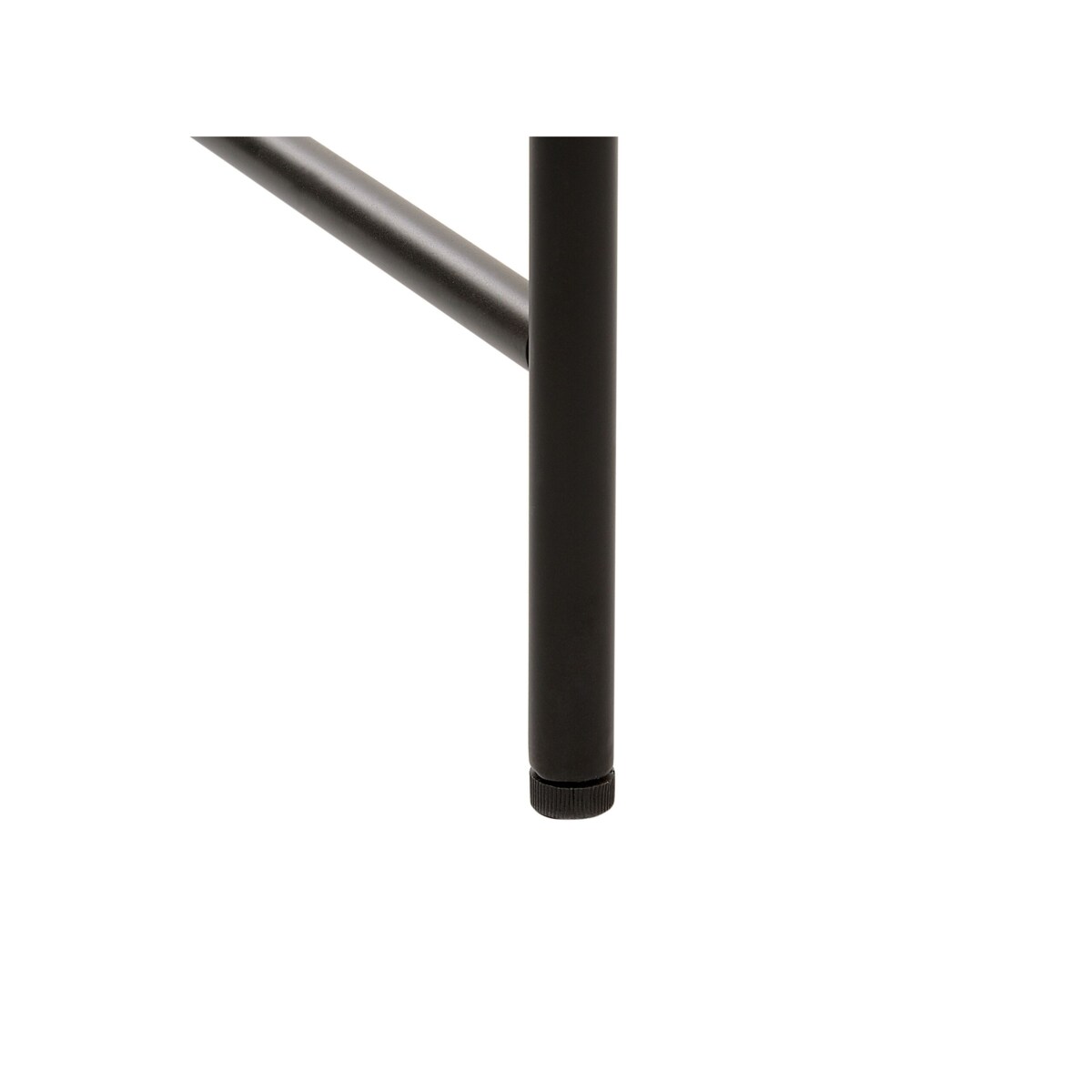 Biurko z szufladą 120 x 60 cm beżowoszary drewno z czarnym CASCO