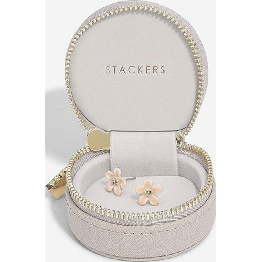Pudełko podróżne na biżuterię Stackers Oyster mini taupe