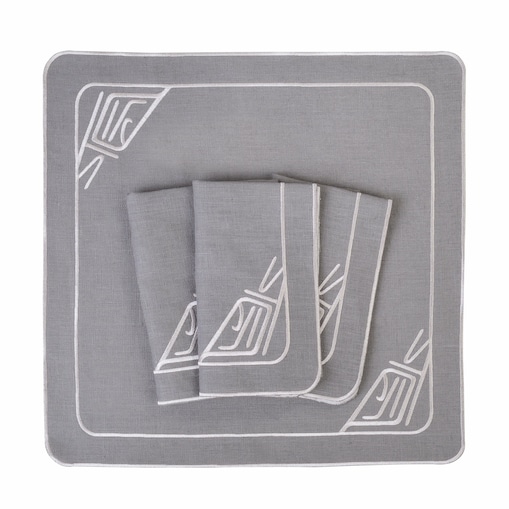 Haftowane serwetki Infinity - 4 sztuki