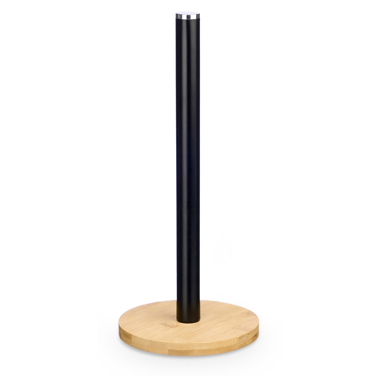 Stojak na ręczniki papierowe z bambusową podstawką, 34 cm