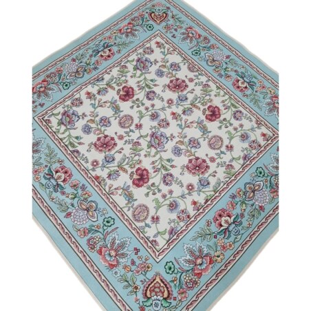 Obrus Na Stół 100X100 Cm Ozdobny Dekoracyjny Ethno Azure