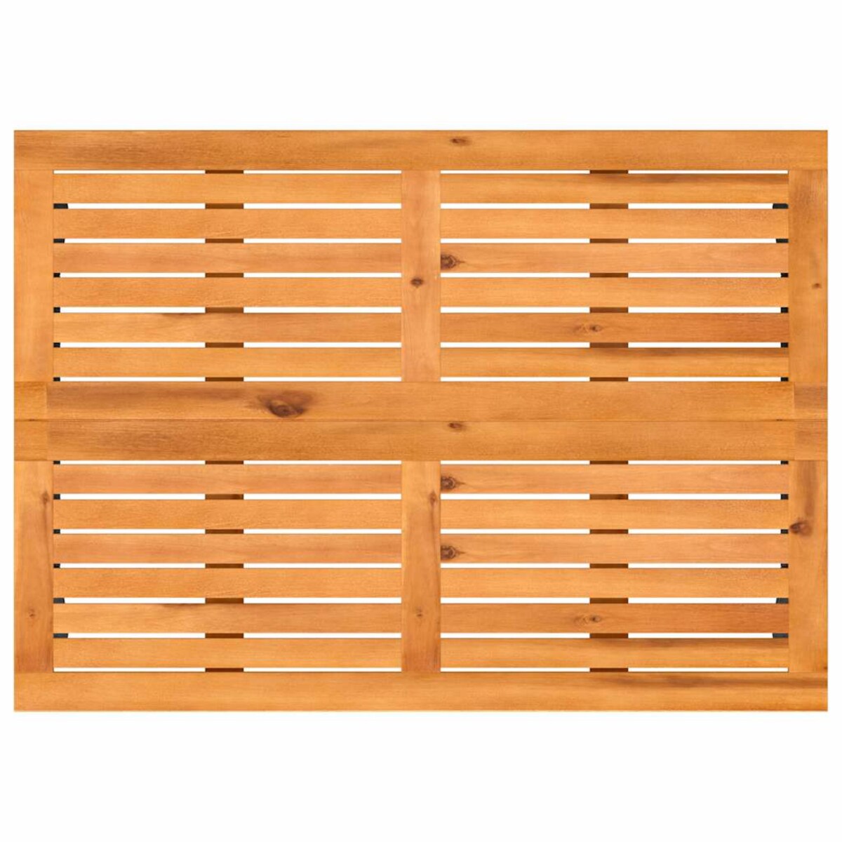 vidaXL Stół ogrodowy z blatem z drewna akacjowego beżowy 105x75x72 cm