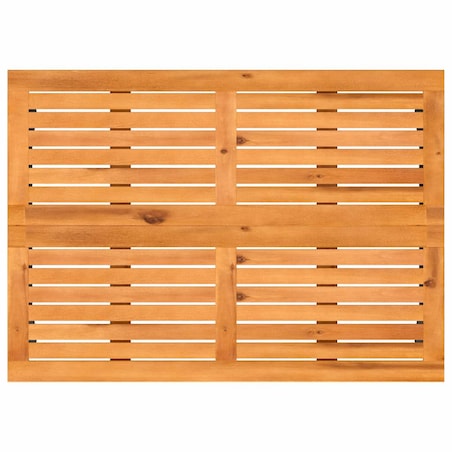 vidaXL Stół ogrodowy z blatem z drewna akacjowego beżowy 105x75x72 cm