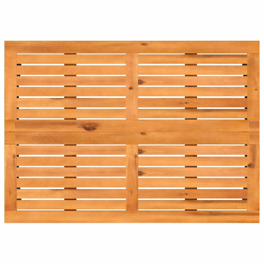 vidaXL Stół ogrodowy z blatem z drewna akacjowego beżowy 105x75x72 cm