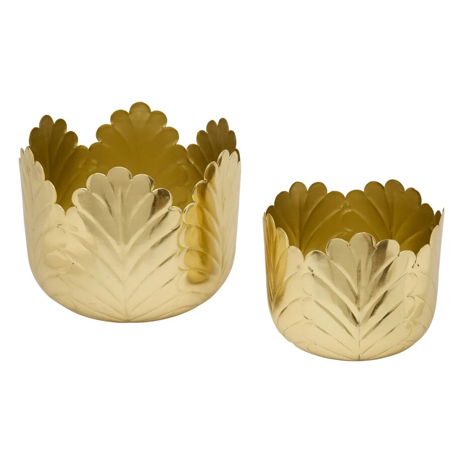 Komplet dwóch złotych osłonek, złote 21x18 cm, Belli