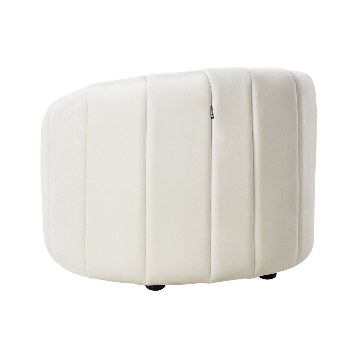 Fotel MALUNG Welur Złamana biel