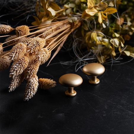 Gałka do mebli złota uchwyt meblowy 28 mm