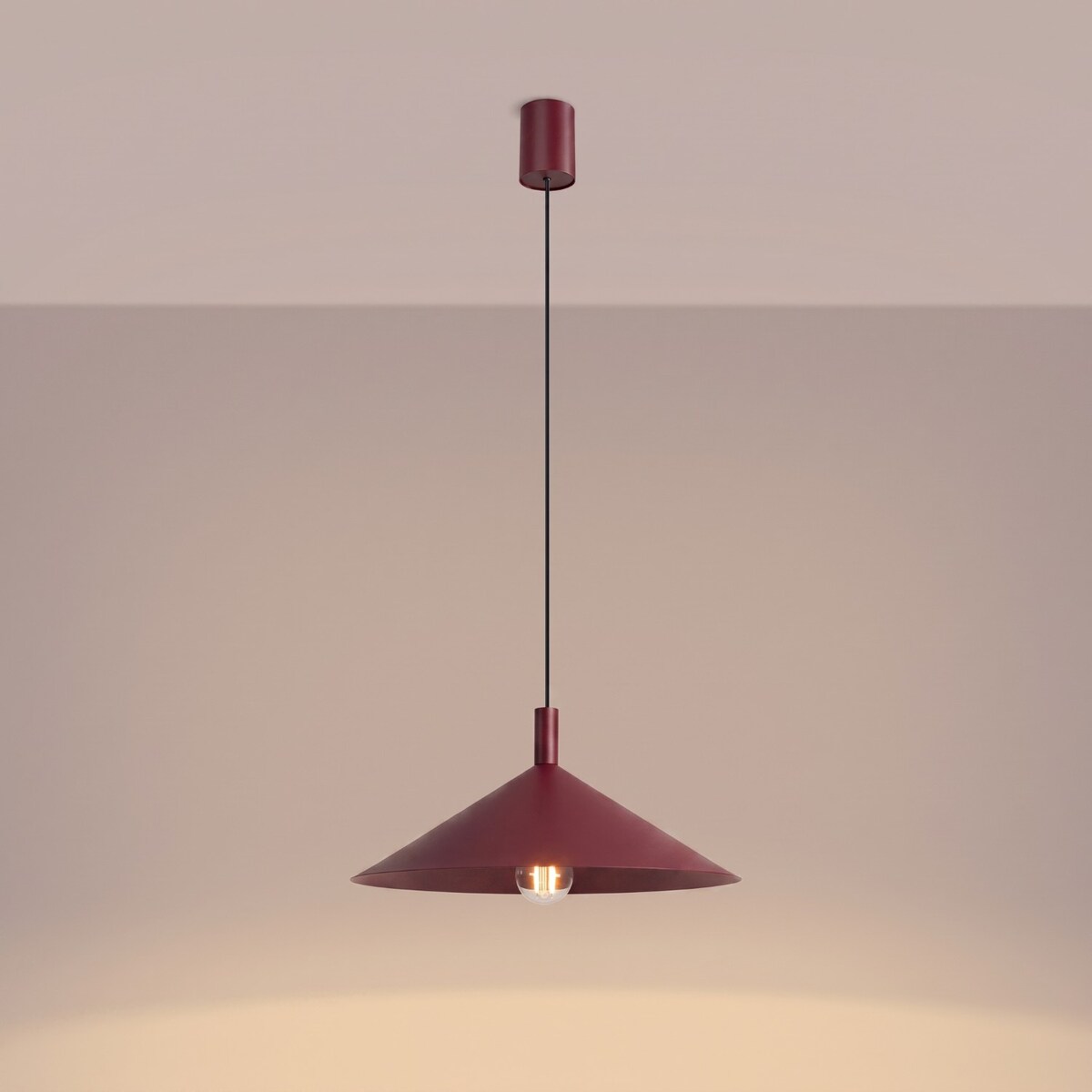 Lampa wisząca NOX 40 burgund