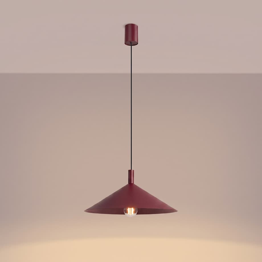 Lampa wisząca NOX 40 burgund