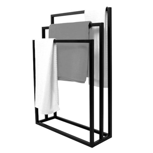 Potrójny wieszak łazienkowy Kaja Home KS-11 WIESZAK TOWEL III Kaja metalowy czarny
