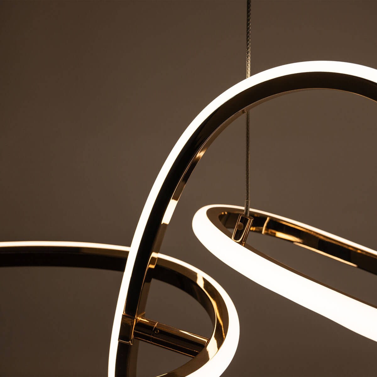 Wisząca lampa LED Cholet MD7361-5A-EGT Zumaline 56W 3000K nad stół złota