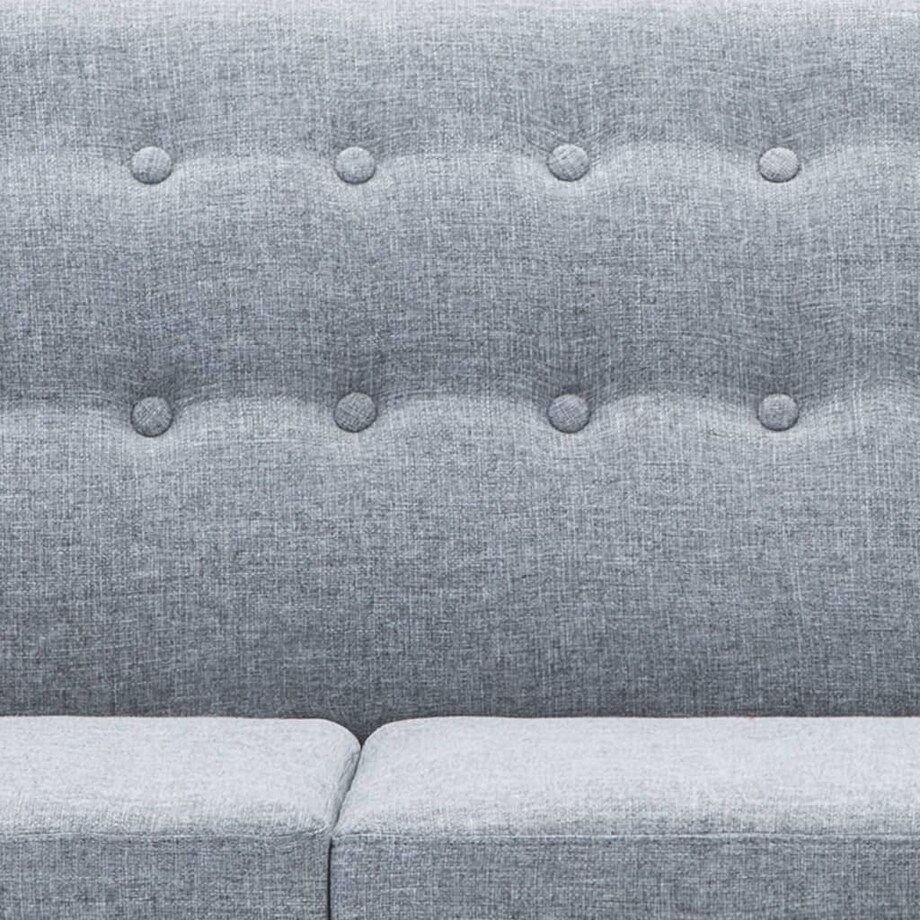 vidaXL Sofa z leżanką, obita tkaniną, 171,5x138x81,5 cm, jasnoszara