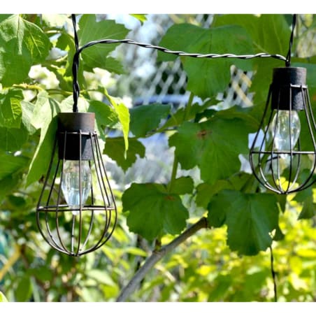 Druciana girlanda do dekorowania ogrodu 10 LED IP44 3,8m ciepła