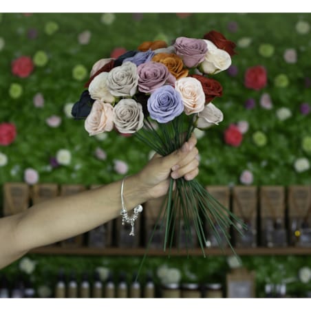 JAK ŻYWA RÓŻA MYDLANA kwiat PASTELOWE na upominek kobiet prezent urodziny