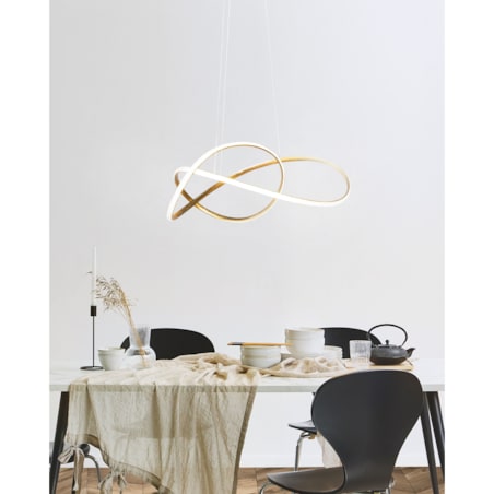 Lampa wisząca LED TUMEN Metal Złoty