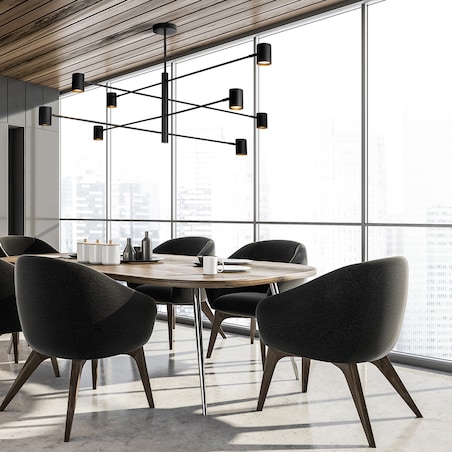 Lampa wisząca Light Prestige Snow czarny 8 x GU10 1 szt.