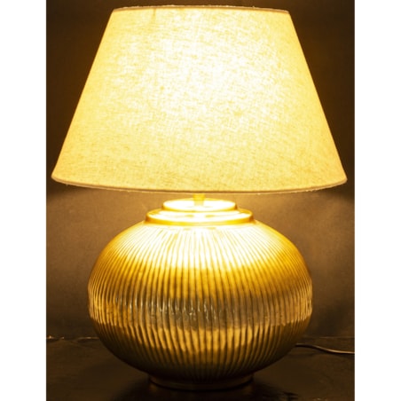 Lampa stołowa 51x40,5x40,5 cm TAVINI kremowy