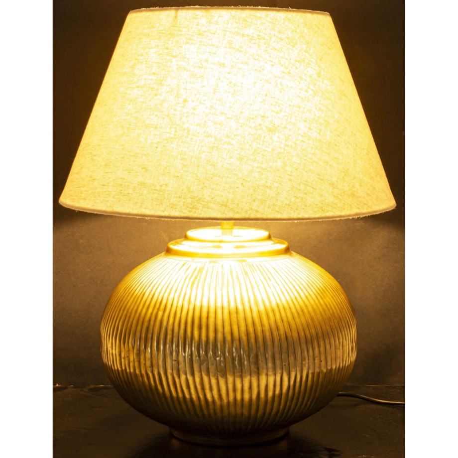 Lampa stołowa 51x40,5x40,5 cm TAVINI kremowy