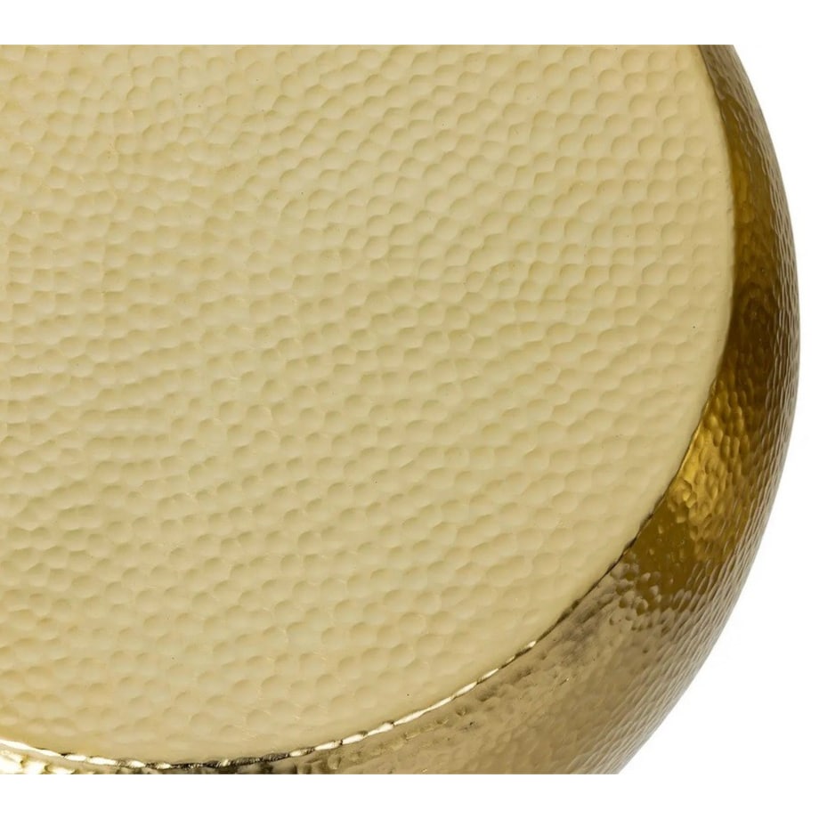 Komplet dwóch stolików młotkowane złoto