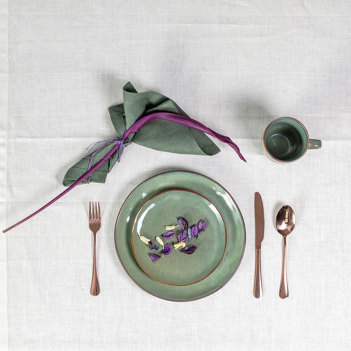 Talerz deserowy Gelato ⌀20cm green, 20 x 2 cm