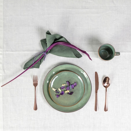 Talerz deserowy Gelato ⌀20cm green, 20 x 2 cm