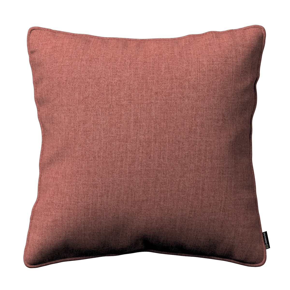 Poszewka Gabi na poduszkę 45x45 brązowo-koniakowy szenil