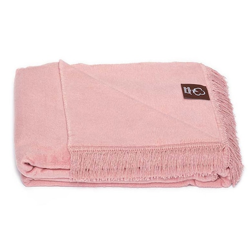 Koc bawełniany 150x200 kolor róż