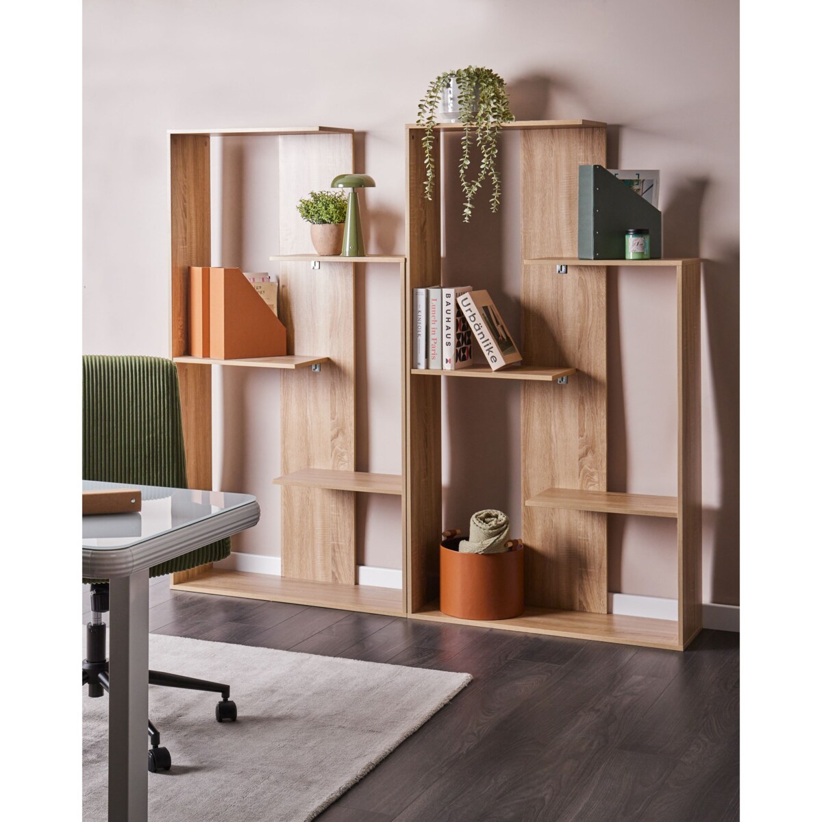 Regał na książki 3 półki KAHNTAH 163 cm Jasnobrązowy