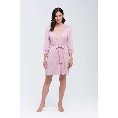 Szlafrok Jane Różowy Różowy, M