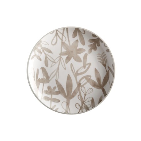 Talerz obiadowy Dusk, 26,5 cm, biało-beżowy