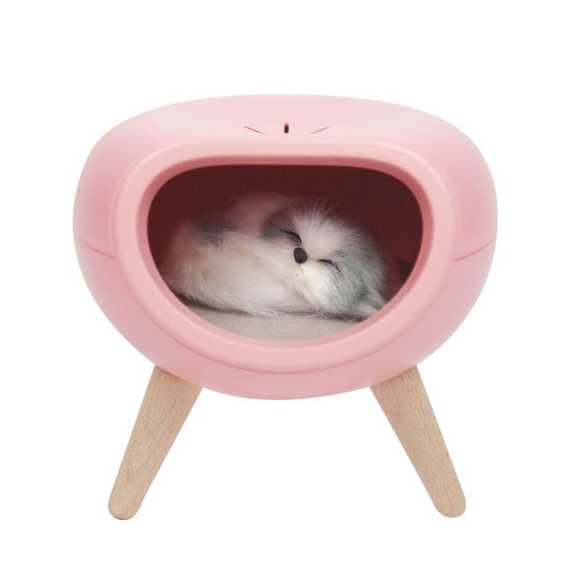 Lampka nocna dla dzieci z pieskiem - różowa