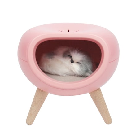 Lampka nocna dla dzieci z pieskiem - różowa