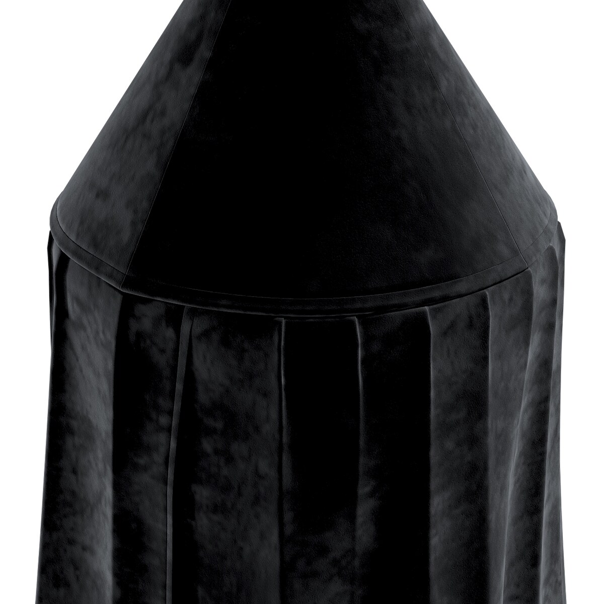 Baldachim do łóżeczka, głęboka czerń, fi 50cmx230cm, Posh Velvet