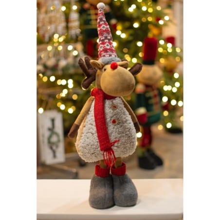 RENIFER świąteczny DUŻY dekoracja świąteczna ŁOŚ