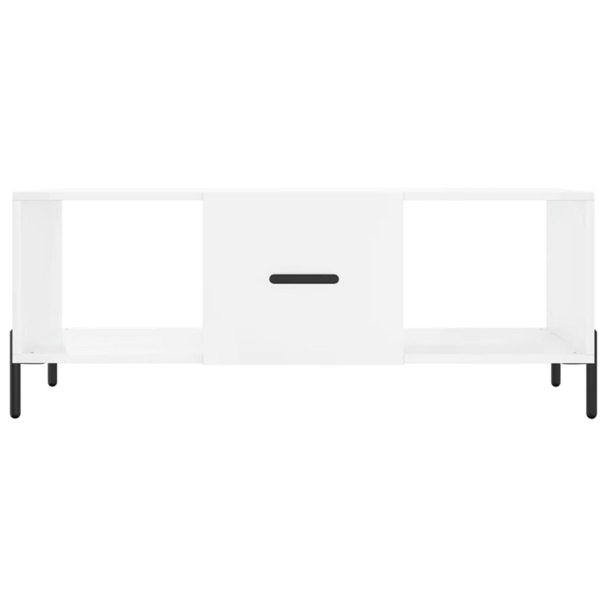 vidaXL Stolik kawowy, biały o wysokim połysku, 102x50x40 cm