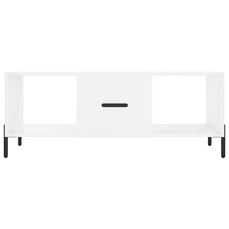 vidaXL Stolik kawowy, biały o wysokim połysku, 102x50x40 cm