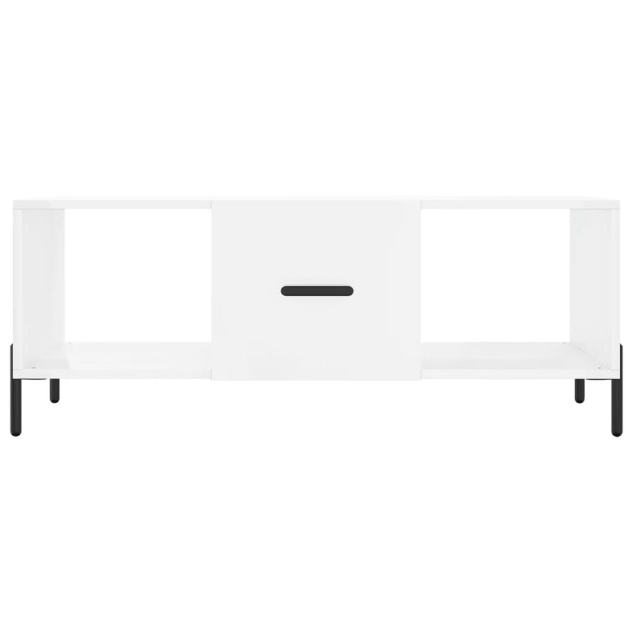 vidaXL Stolik kawowy, biały o wysokim połysku, 102x50x40 cm