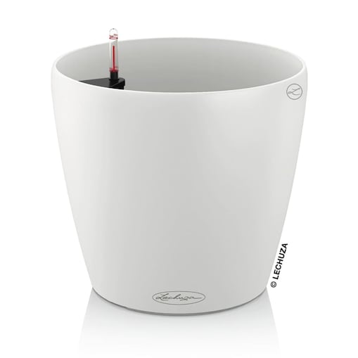 LECHUZA Doniczka CLASSICO Color 18 ALL-IN-ONE, biała